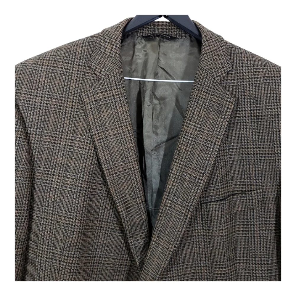 Botany Five Hundred Plaid Lambswool Blazer Jacket - Picture 4 of 16
